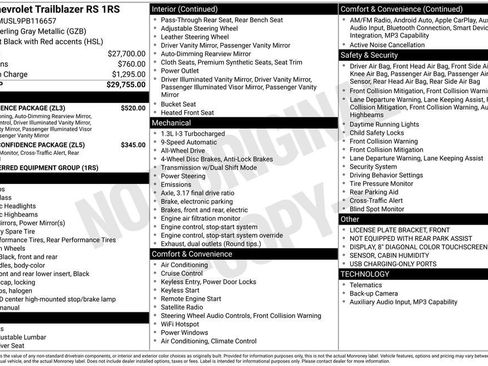 Used 2023 Chevrolet TrailBlazer RS w/ Convenience Package image 2