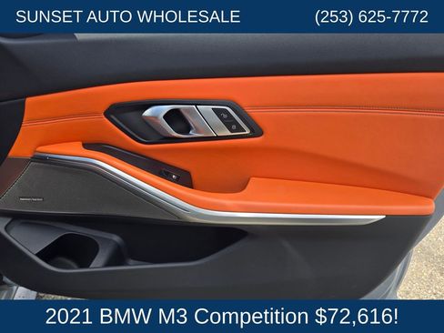 Used 2021 BMW M3 Competition RWD image 21