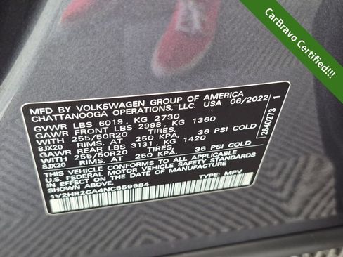 Used 2022 Volkswagen Atlas SE AWD/4WD image 38