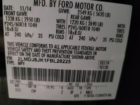 Used 2015 Lincoln MKX AWD w/ Equipment Group 101A image 33
