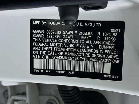 Used 2021 Honda Civic Sport image 40