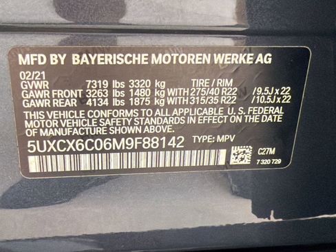 Used 2021 BMW X7 M50i w/ Dynamic Handling Package AWD/4WD image 19