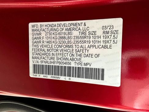 Certified 2023 Honda Odyssey Touring image 66