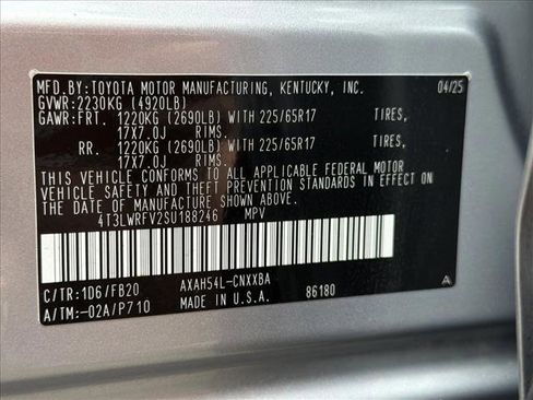 Used 2025 Toyota RAV4 LE AWD/4WD image 26