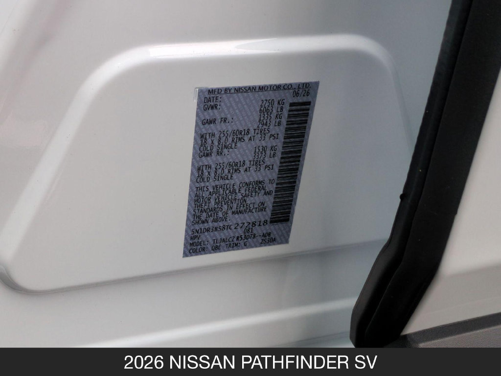 New 2026 Nissan Pathfinder SV FWD image 25