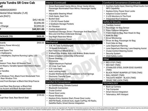 Used 2025 Toyota Tundra SR w/ SR Tow Package image 10