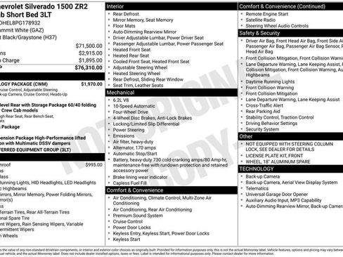 Used 2023 Chevrolet Silverado 1500 ZR2 w/ Technology Package AWD/4WD image 3