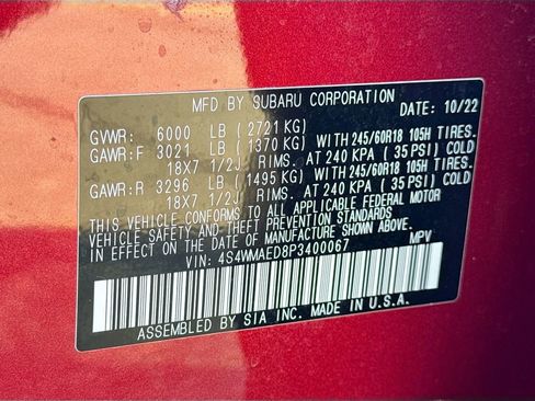 Certified 2023 Subaru Ascent Premium w/ Convenience Package image 45