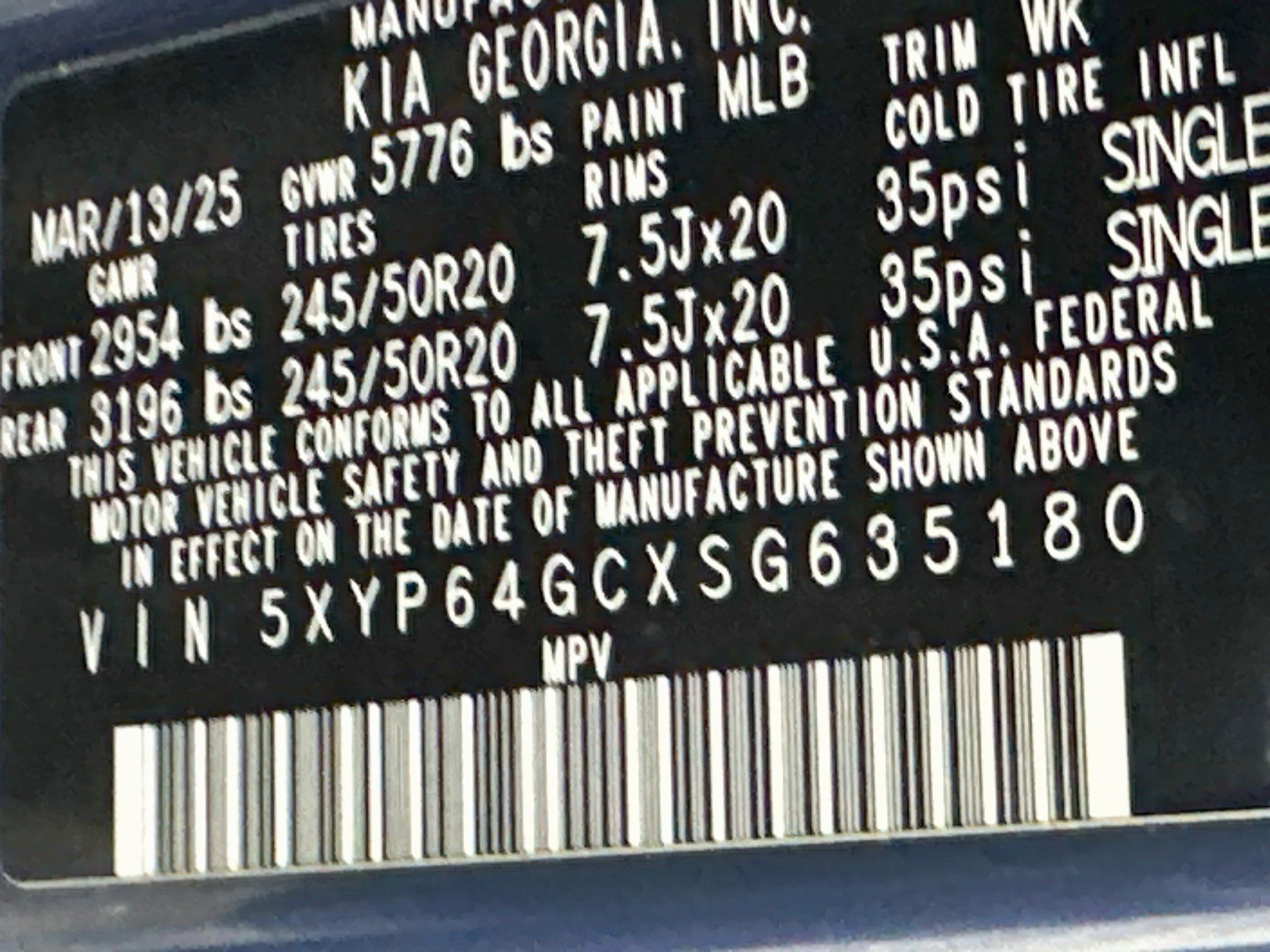 Used 2025 Kia Telluride S FWD image 12