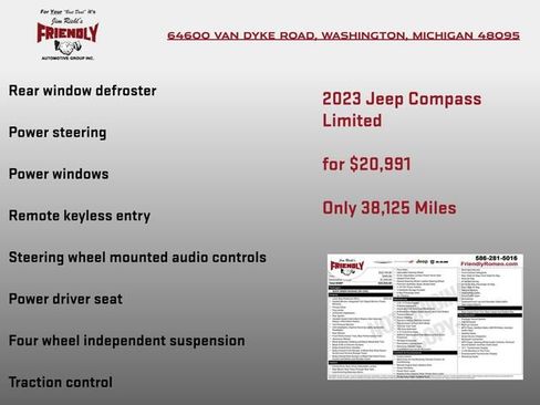 Used 2023 Jeep Compass Limited AWD/4WD image 4