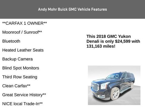 Used 2018 GMC Yukon Denali w/ Denali Ultimate Package AWD/4WD image 4