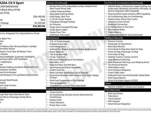 Used 2021 MAZDA CX-9 Sport image 1