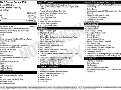 Used 2019 BMW 330i Sedan image 8
