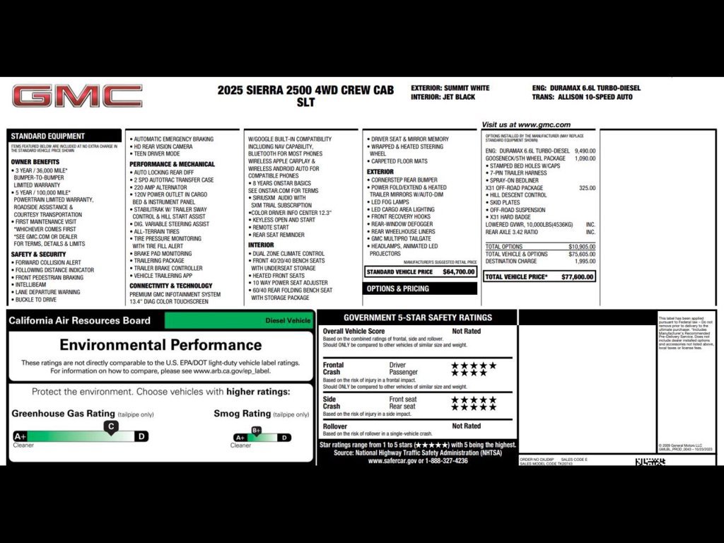 Used 2025 GMC Sierra 2500 SLT AWD/4WD image 3