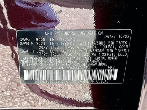 Used 2023 Subaru Ascent Touring image 37