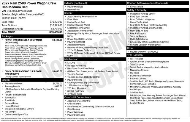 New 2027 RAM 2500 Power Wagon AWD/4WD image 28