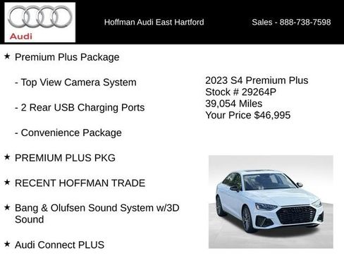 Used 2023 Audi S4 Premium Plus w/ Premium Plus Package AWD/4WD image 30
