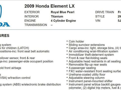 Used 2009 Honda Element LX image 16