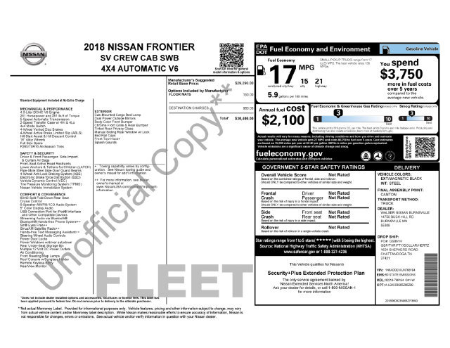 Used 2018 Nissan Frontier SV AWD/4WD image 6