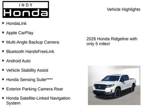 New 2026 Honda Ridgeline Black Edition image 7