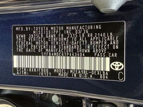 New 2026 Toyota Corolla LE image 25