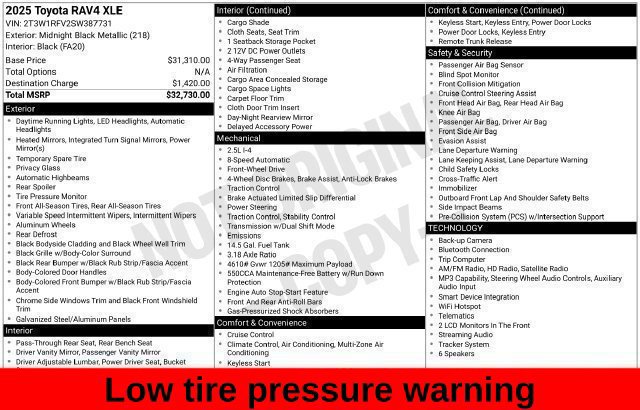 Used 2025 Toyota RAV4 XLE FWD image 33