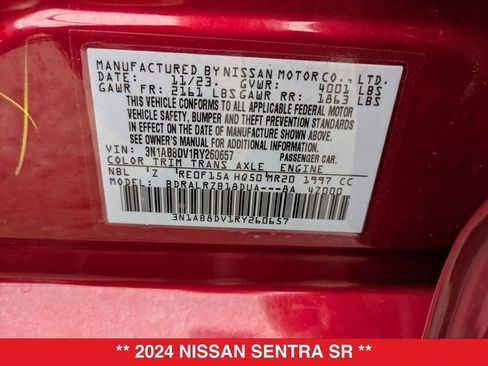 Certified 2024 Nissan Sentra SR image 39