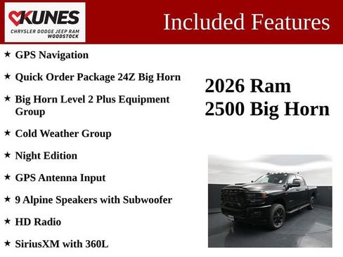 New 2026 RAM 2500 Big Horn AWD/4WD image 3