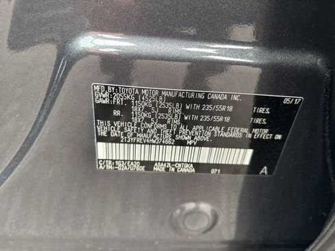 Used 2017 Toyota RAV4 Limited w/ All Weather Liner Package FWD image 8