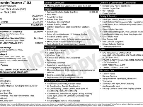 New 2026 Chevrolet Traverse LT w/ Midnight/Sport Edition AWD/4WD image 4