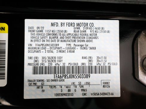 Used 2022 Ford Mustang Shelby GT500 w/ Carbon Fiber Track Pack RWD image 87