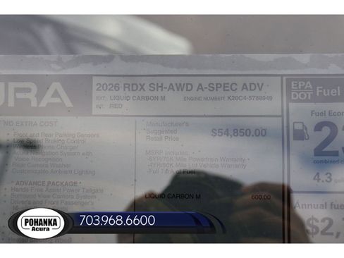 New 2026 Acura RDX A-Spec AWD/4WD image 40