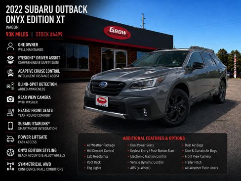Used 2022 Subaru Outback Onyx Edition XT AWD/4WD image 2