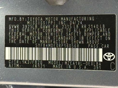 Certified 2024 Toyota Corolla LE FWD image 29