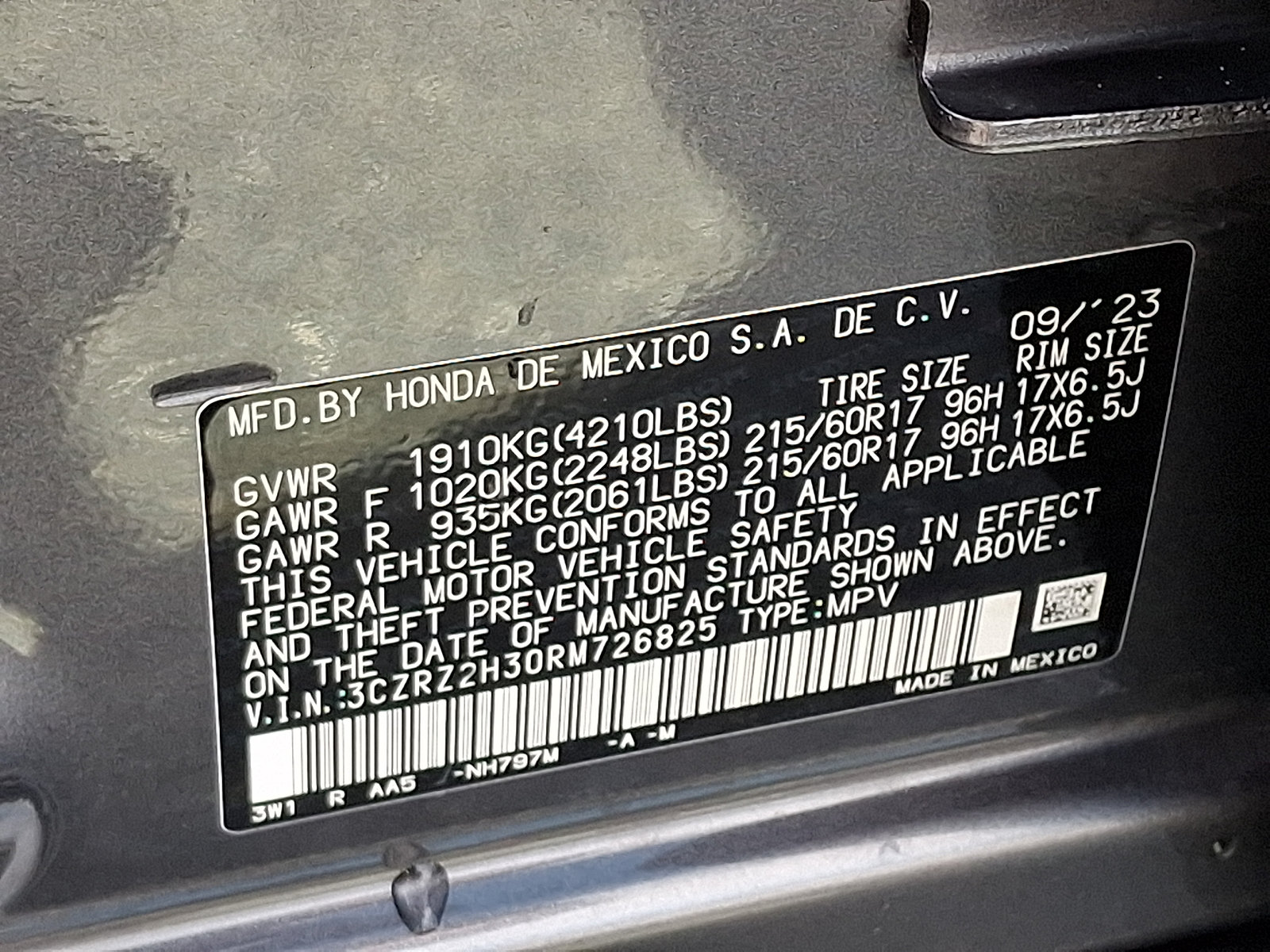 Used 2024 Honda HR-V LX image 27