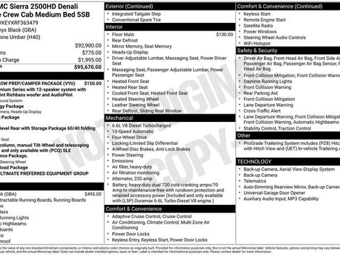 Used 2024 GMC Sierra 2500 Denali Ultimate w/ Snow Plow Prep/Camper Package AWD/4WD image 7