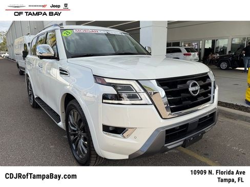Used 2023 Nissan Armada Platinum w/ Captain's Chairs Package image 1