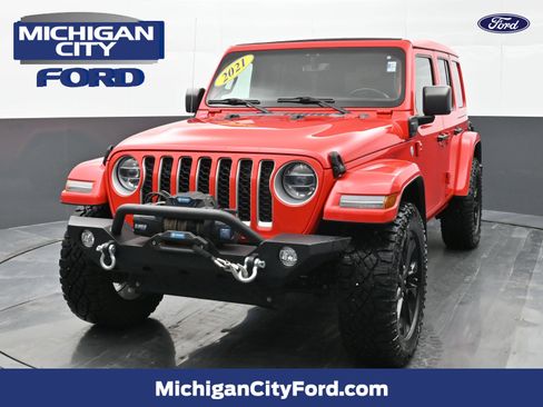 Used 2021 Jeep Wrangler Unlimited Sahara w/ Cold Weather Group image 1