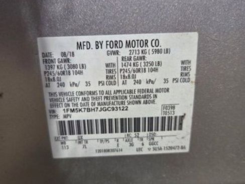 Certified 2018 Ford Explorer FWD image 4