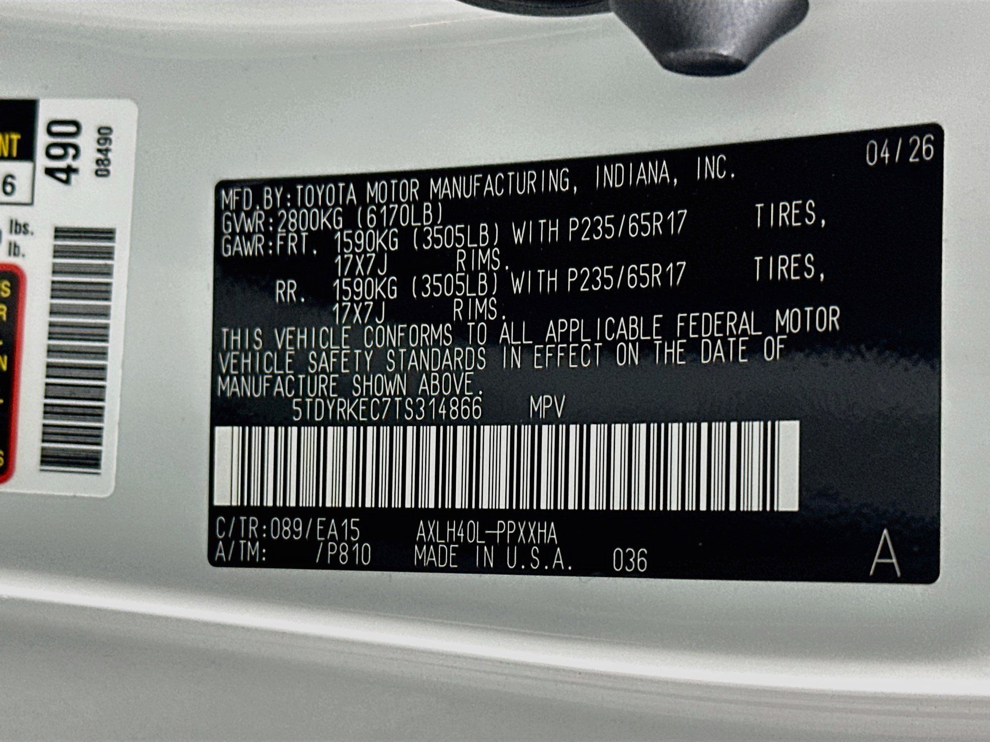 Used 2026 Toyota Sienna XLE FWD image 12