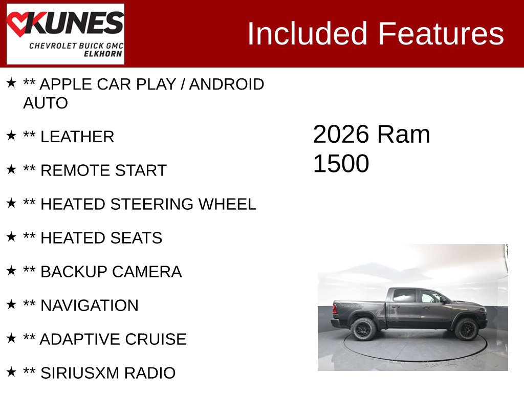 Used 2026 RAM 1500 Rebel w/ Rebel Level 1 Equipment Group AWD/4WD image 2