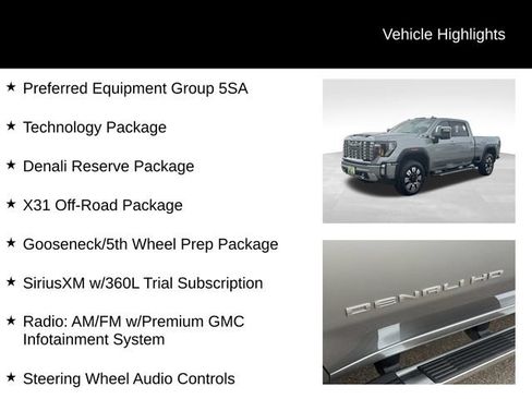 Used 2025 GMC Sierra 2500 Denali w/ Denali Reserve Package AWD/4WD image 7