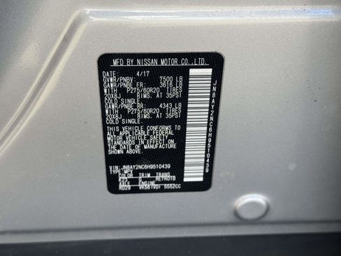 Used 2017 Nissan Armada SL w/ Moonroof Package image 16