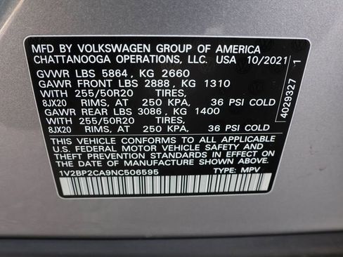 Used 2022 Volkswagen Atlas SEL image 43