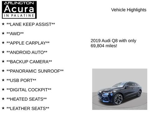 Used 2019 Audi Q8 Premium w/ Convenience Package AWD/4WD image 8