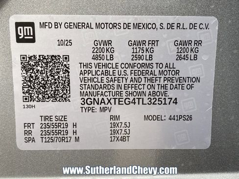 New 2026 Chevrolet Equinox RS w/ LPO, Floor Liner Package image 49