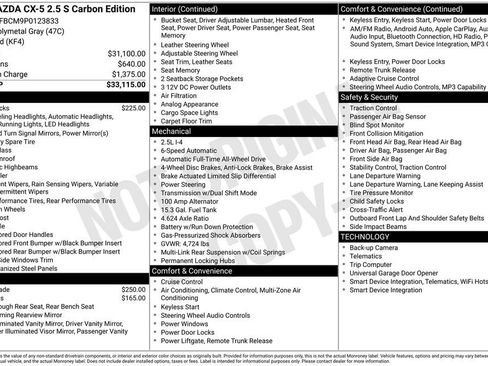 Used 2023 MAZDA CX-5 Carbon Edition AWD/4WD image 34