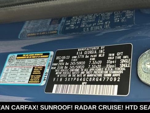 Used 2024 Kia Telluride S w/ S Sunroof Package FWD image 34