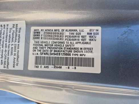 Used 2014 Honda Odyssey Touring Elite image 38