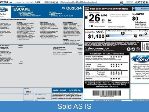 Used 2017 Ford Escape SE w/ Equipment Group 201A FWD image 29